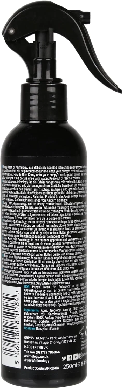 اسپری خوشبو کننده سگ Animology با رایحه پودر بچه 250 میلی لیتر