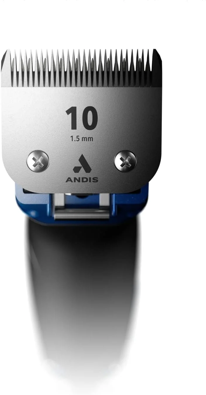 کیت ماشین اصلاح حرفه ای 5 سرعته Andis Excel Pro-Animal با تیغه جداشدنی - مناسب پیرایش حرفه ای حیوانات/سگ، SMC، آبی، 68520