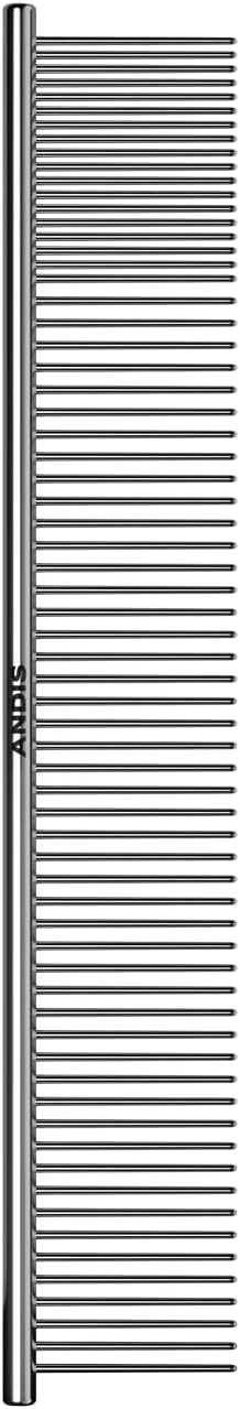 شانه استیل 25 سانتی‌متری اندیس 68545 برای گره، نمد و از بین بردن موهای شل - ابزار موثر باز کردن گره، راحت، سبک وزن، قابل حمل و ایمن برای سگ، گربه و حیوانات خانگی - نقره‌ای