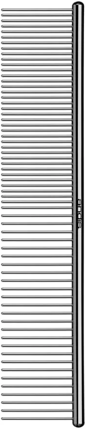شانه استیل Andis 68550 برای گره، نمد و از بین بردن موهای شل - ابزار موثر باز کردن گره، راحت، سبک وزن، قابل حمل و ایمن برای سگ ها، گربه ها و حیوانات خانگی - نقره ای، 7-1/2 اینچ