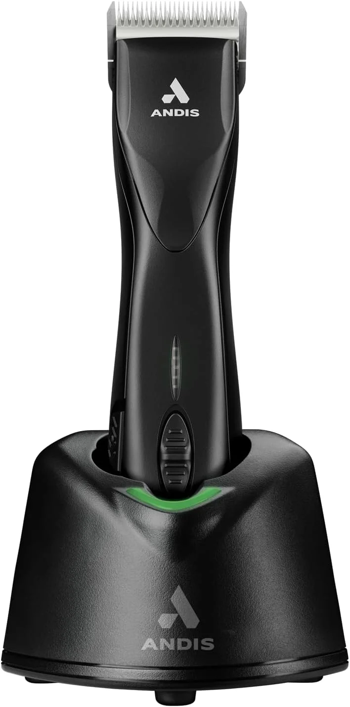 ماشین اصلاح تیغه جداشدنی 5 سرعته اندیس مدل 79170 Pulse Zr II، مناسب آرایش حیوانات/سگ، باتری لیتیوم یونی قابل تعویض، چراغ نشانگر LED، مشکی