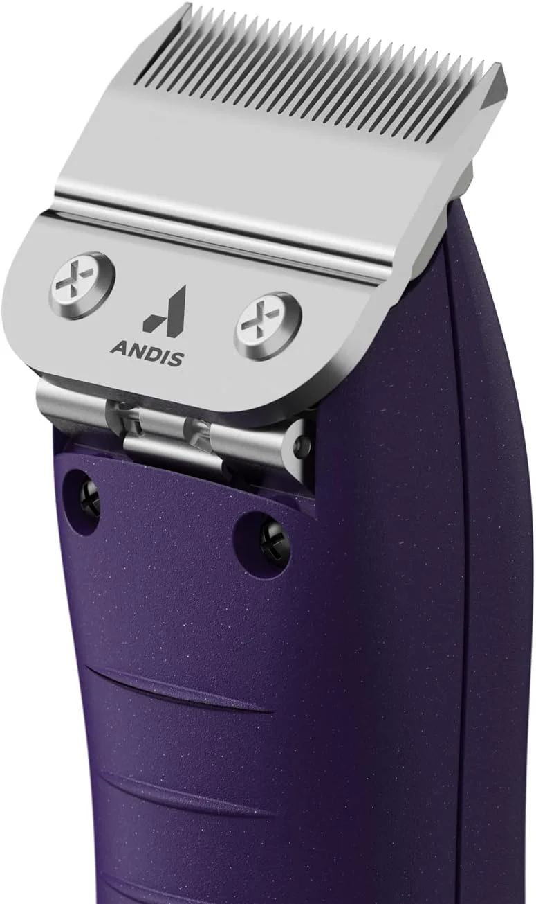 ست ماشین اصلاح سرامیکی 7 تکه حیوانات خانگی Andis 24820 EasyClip Professional، بسته بندی آسان، بنفش