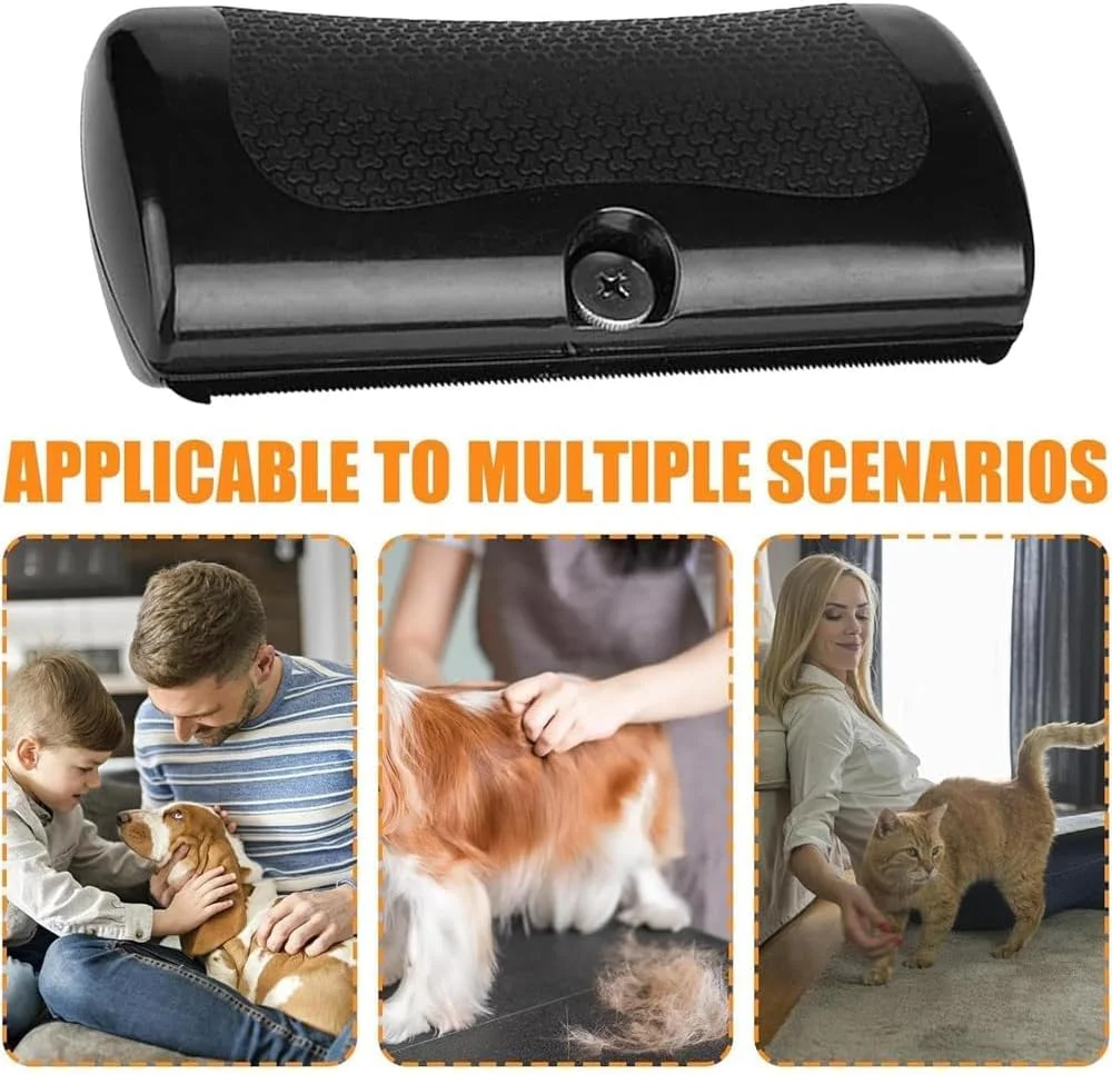 برس موزدایی AMERTEER Groompro - برس حیوانات خانگی Groompro، برس نظافت حیوانات خانگی جدید 2025، از بین برنده موی سگ، ابزار نظافت موزدایی، ابزار موزدایی برای از بین بردن موهای گره خورده و مراقبت روزانه (1 عدد)