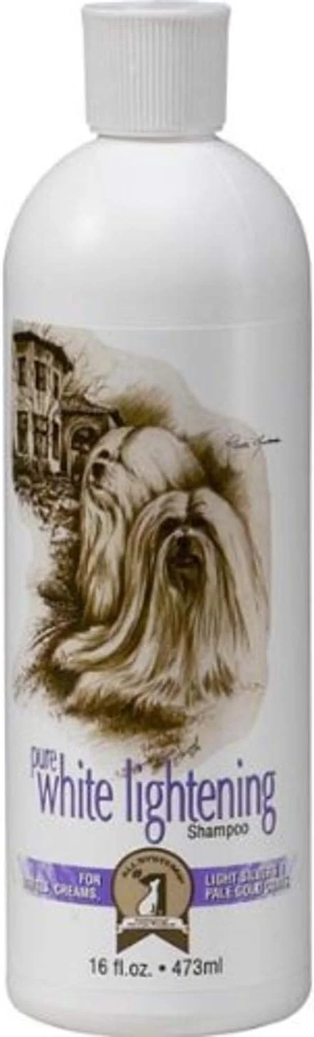 #1 All Systems Pure White Lightening Pet Shampoo, 16-Ounce