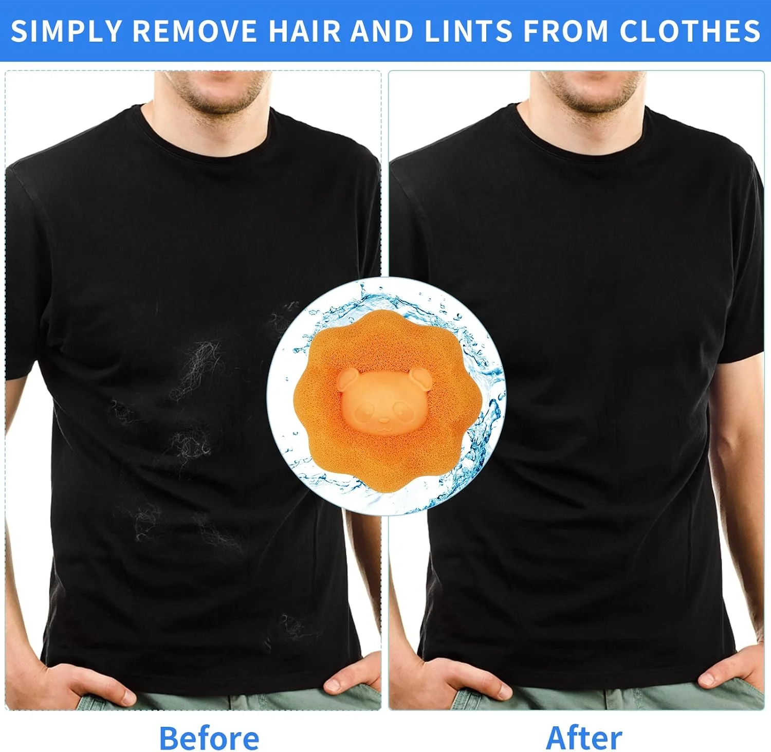 آکوسلاله 3 عددی از بین برنده موی گربه برای لباس، گیرنده مو برای لباسشویی، از بین برنده موی حیوانات خانگی ماشین لباسشویی، گیرنده موی سگ برای ماشین لباسشویی