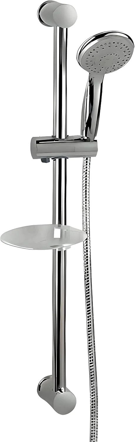 ست دوش ریلی قابل تنظیم فیتو با جا صابونی، سردوش دستی 3 حالته و شلنگ 1.5 متری - تجهیزات حمام همه کاره برای تجربه دوش بهتر