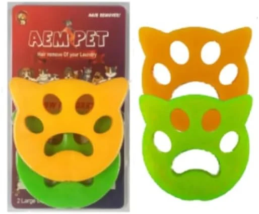 از بین برنده موی حیوانات خانگی AEMPET برای لباسشویی، ابزار قابل استفاده مجدد برای از بین بردن موی سگ و گربه، موی حیوانات خانگی را از لباسشویی شما پاک می کند، بسته 2 عددی از بین برنده مو، شوره را از لباس و لباسشویی پاک می کند، از بین برنده پرز قابل استفاده مجدد