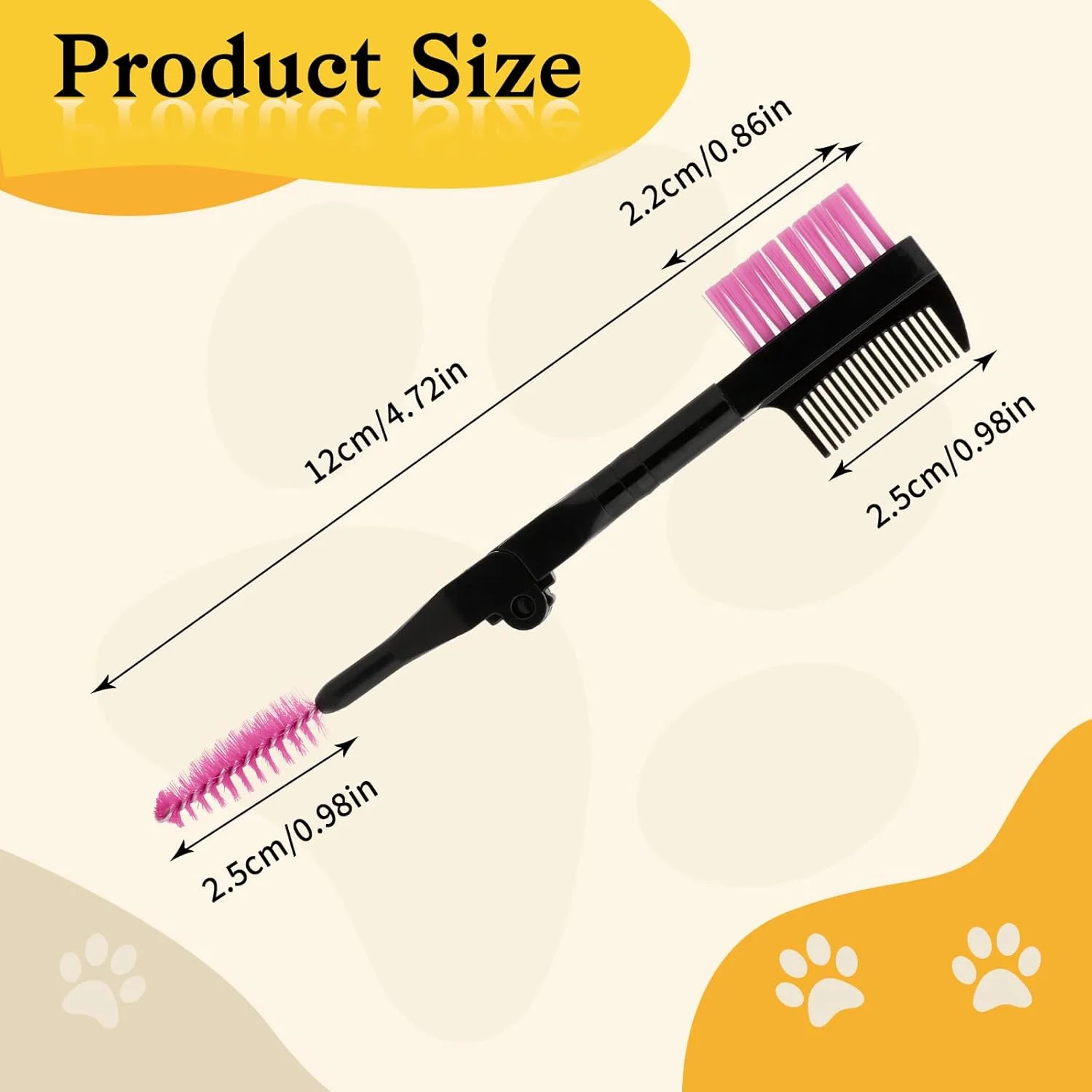 شانه لکه اشک سگ Abeillo، 3 عددی، شانه صورت سگ، برس چشم سگ، شانه لکه اشک برای سگ های کوچک، برس پاک کننده چشم حیوانات خانگی، شانه های تمیز کننده چشم حیوانات خانگی، از بین بردن مخاط پوسته و کک