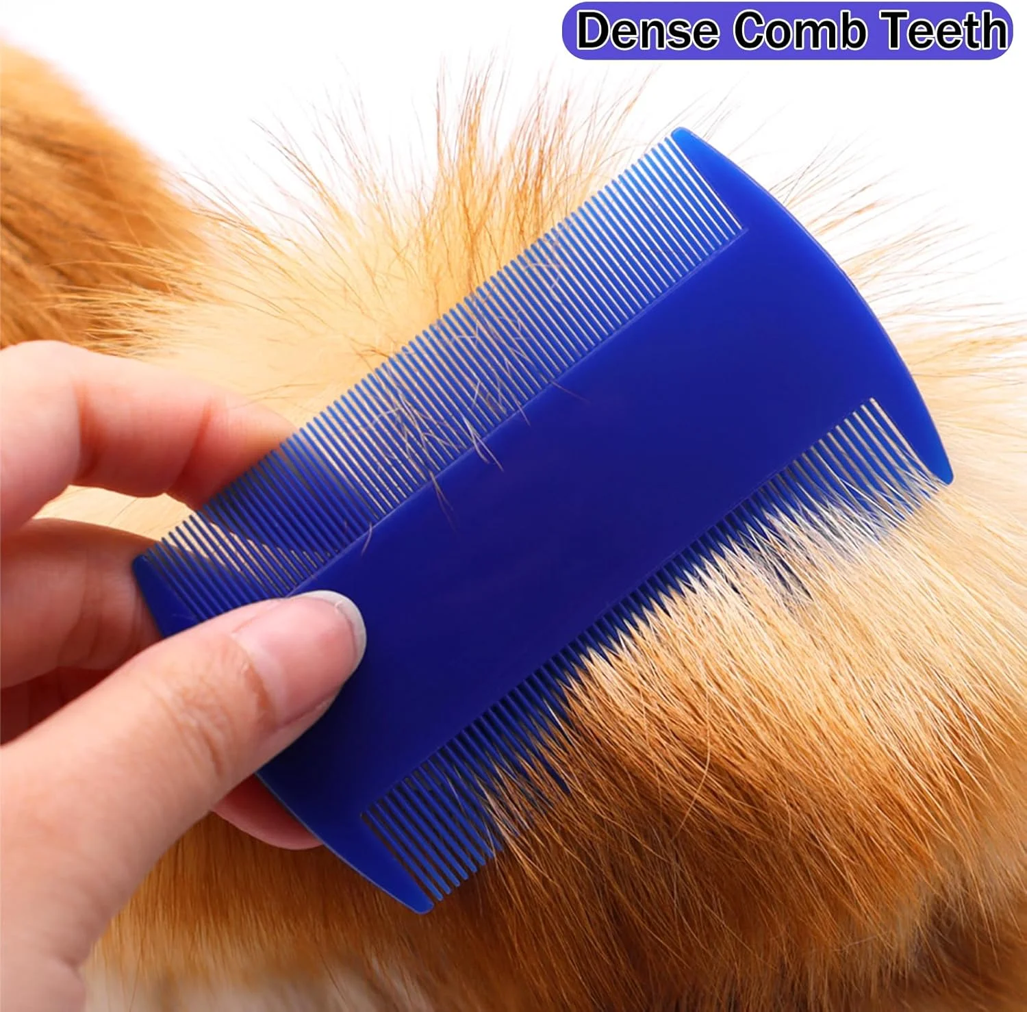 ست 4 عددی شانه حیوانات خانگی، شانه دندانه ریز چند منظوره برای صاف کردن مو، برس برای سگ و گربه