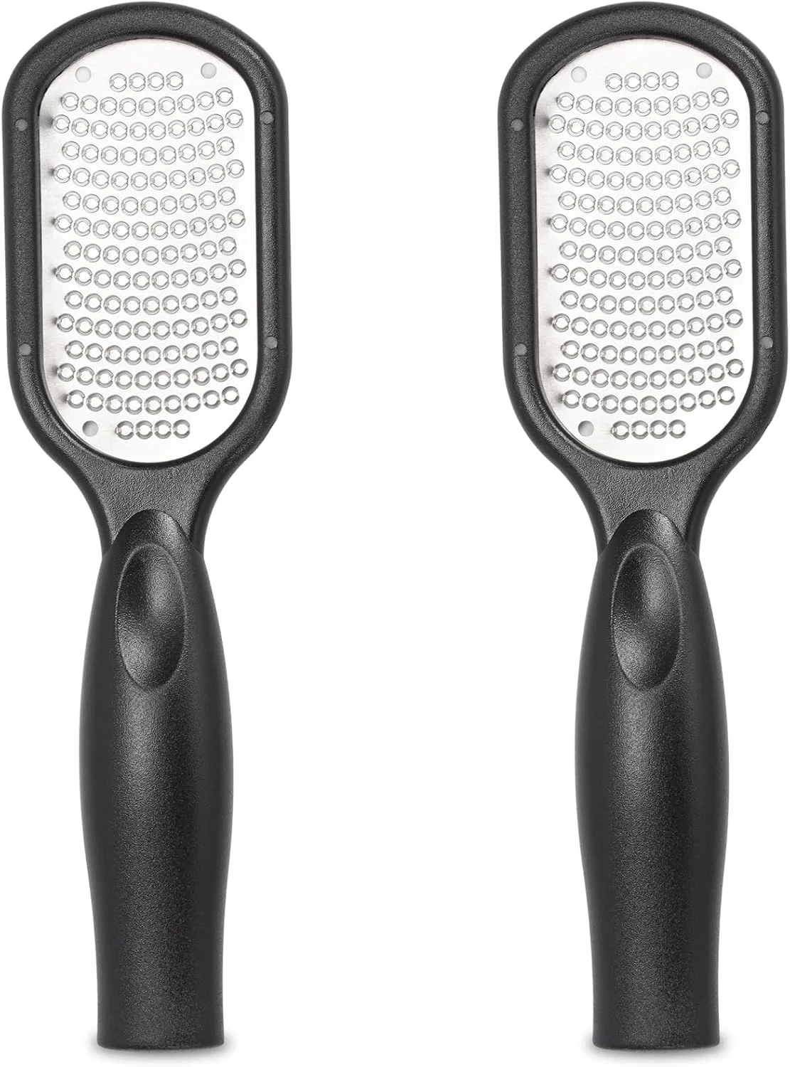 دو عدد سوهان پا از جنس استیل ضد زنگ برای از بین بردن پینه و پوست مرده، مناسب برای پوست های خشک و ترک خورده، قابل استفاده به صورت خشک و مرطوب (مشکی) دو عدد سوهان پا از جنس استیل ضد زنگ برای از بین بردن پینه و پوست مرده، مناسب برای پوست های خشک و ترک خورده، قابل استفاده به صورت خشک و مرطوب (مشکی)