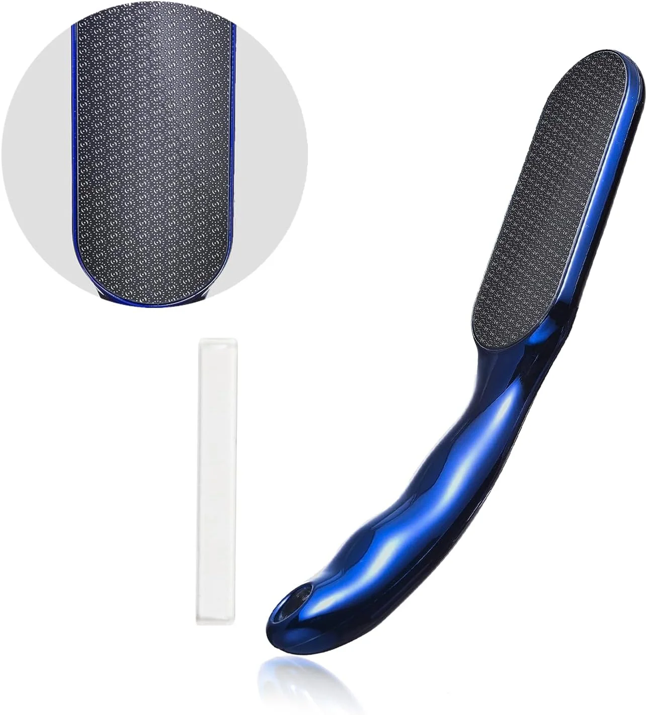 سوهان پا ConciseLife برای پوست مرده، از بین برنده پینه پا، کیت ابزار پدیکور شامل 1 سوهان پای شیشه ای نانو ممتاز و 1 سوهان بین انگشتی سوهان پا ConciseLife برای پوست مرده، از بین برنده پینه پا، کیت ابزار پدیکور شامل 1 سوهان پای شیشه ای نانو ممتاز و 1 سوهان بین انگشتی