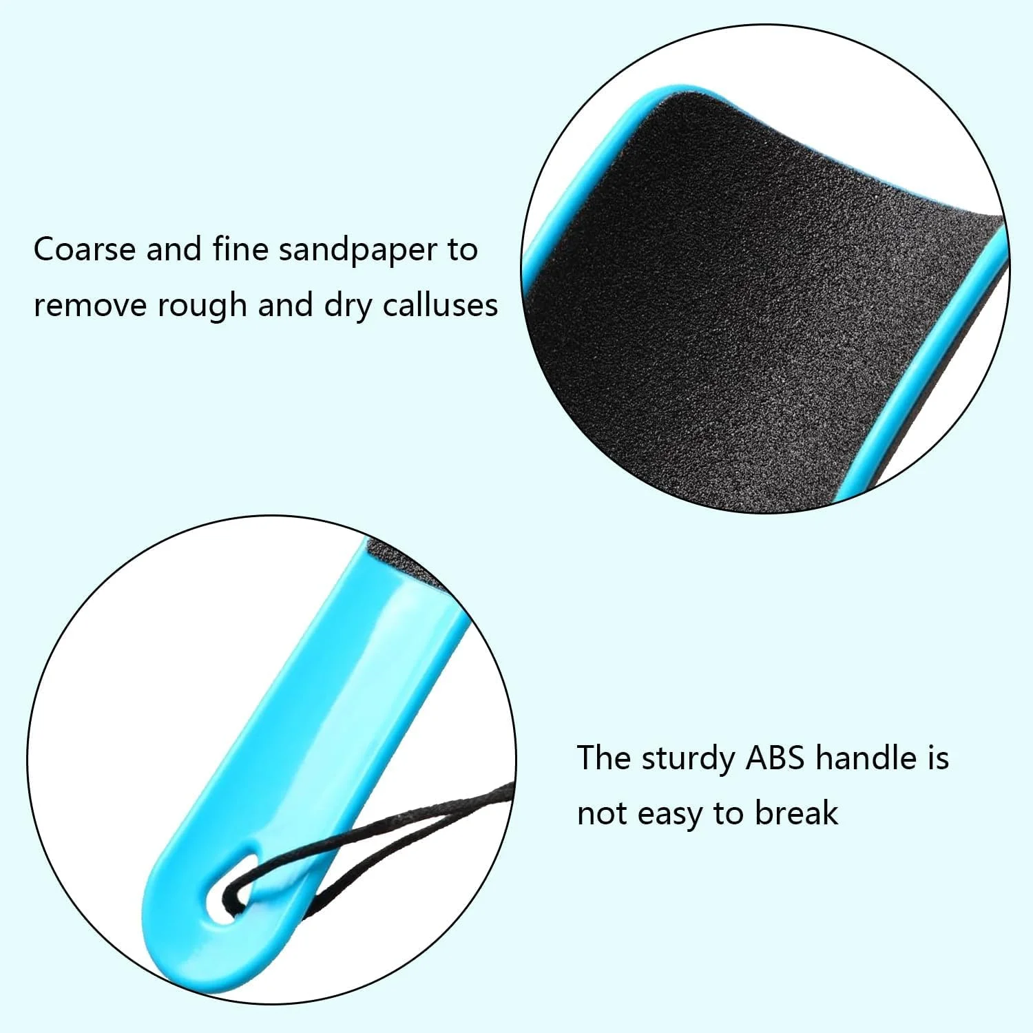 سوهان پای خمیده U شکل بیگ تری، 2 عدد از بین برنده پوست مرده پا، دو طرفه بزرگ برای لایه برداری و حذف پوست مرده، سوهان پا برای پوست سخت، خراشنده زبر پا، از بین برنده پوست خشک پا