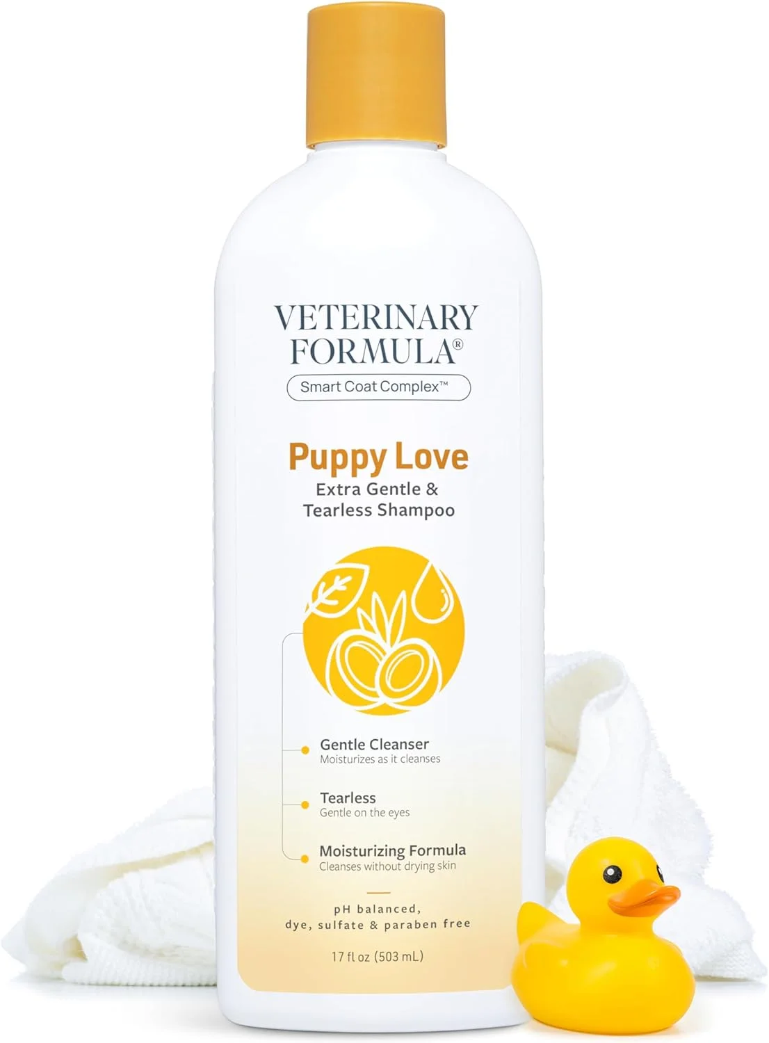 شامپو بسیار ملایم و بدون اشک سگ های خانگی Veterinary Formula Solutions Puppy Love، 500 میلی لیتر - مناسب برای توله سگ های بالای 6 هفته - شامپو توله سگ با رایحه تازه، تمیزی ماندگار - بدون خشک کردن پوست لطیف تمیز می کند