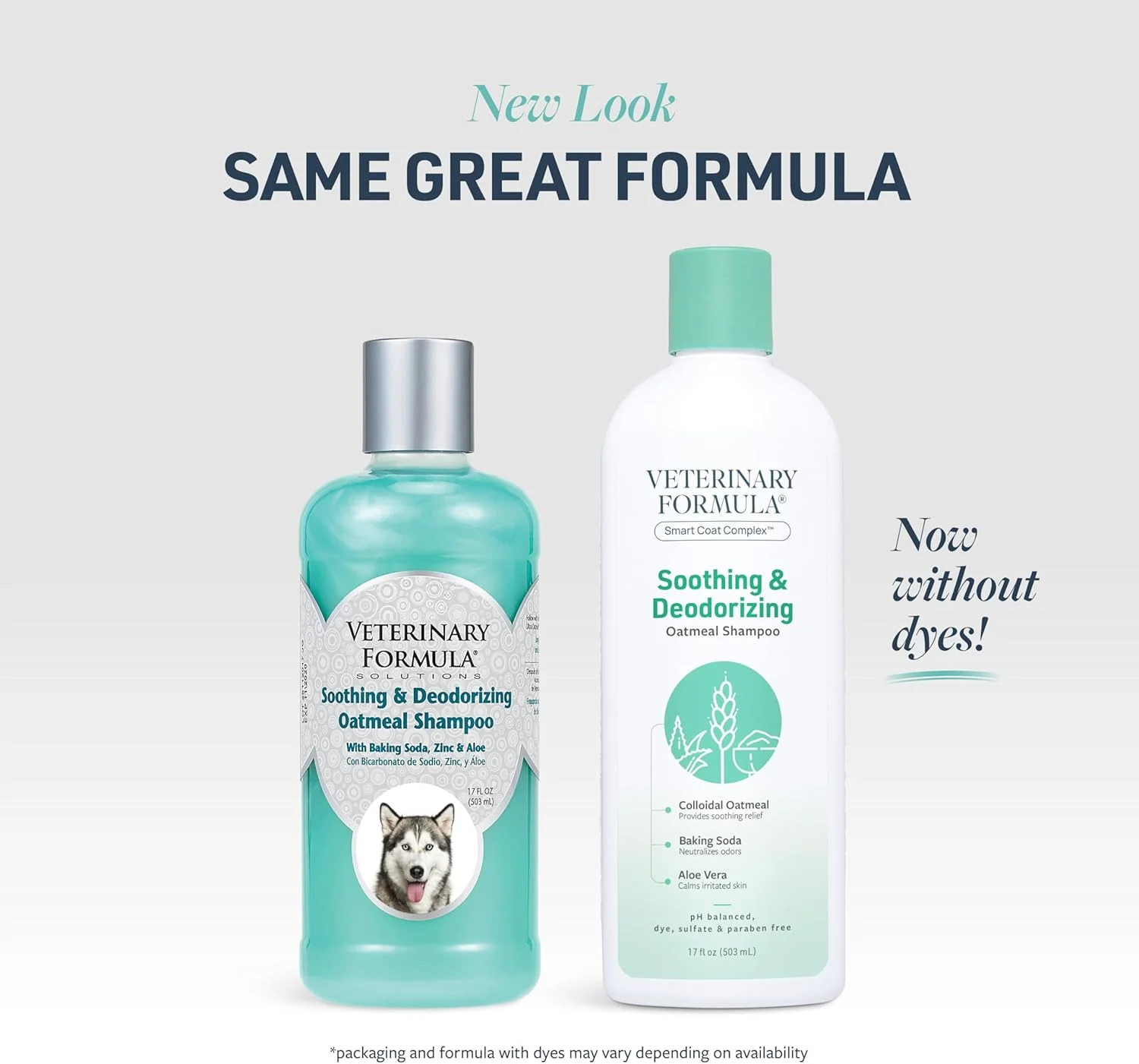 شامپو جو دوسر تسکین دهنده و خوشبو کننده پوست و مو سگ Veterinary Formula Smart Coat Complex، 500 میلی لیتر - جوش شیرین بوها را از بین می برد، آلوئه ورا و جو دوسر پوست را تمیز و آبرسانی می کنند - رایحه ماندگار