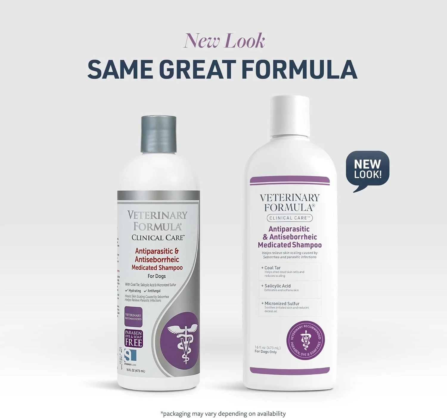 شامپو ضد انگلی و ضد سبوره سگ Veterinary Formula Clinical Care Synergylab، ۴۷۳ میلی لیتر