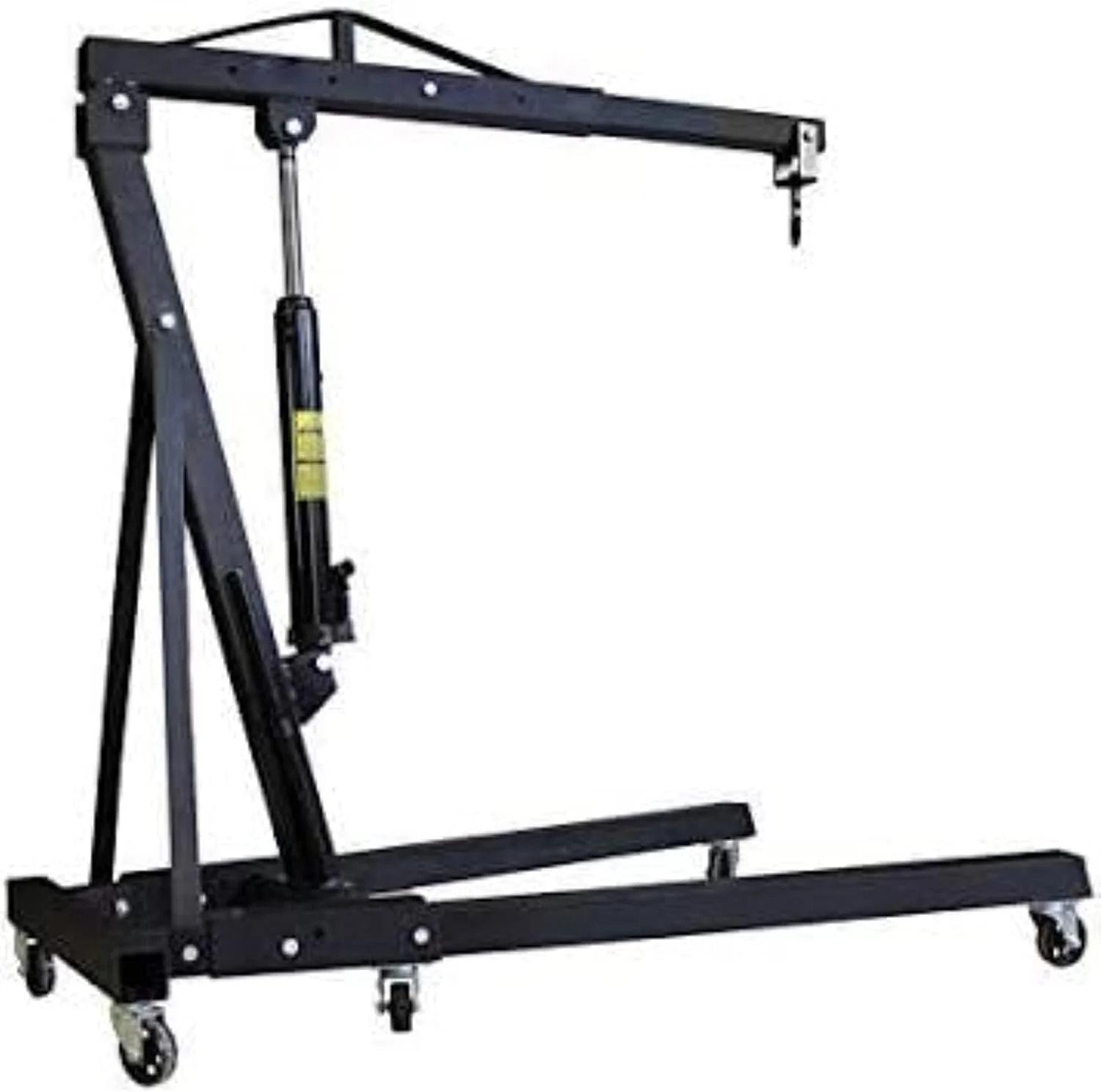 جک بالابر تاشو عباسعلی 3 تنی با چرخ، مناسب برای کارگاه، جرثقیل بالابر گاراژی، سیستم بالابر، جرثقیل موتور (مشکی)