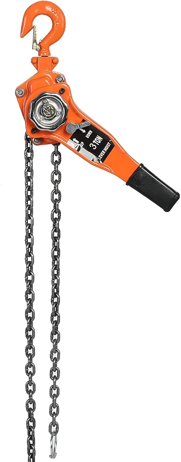 بالابر زنجیری 3000 کیلوگرمی با زنجیر مقاوم و حلقه ضد سقوط مناسب برای کارهای ساختمانی و مصارف صنعتی