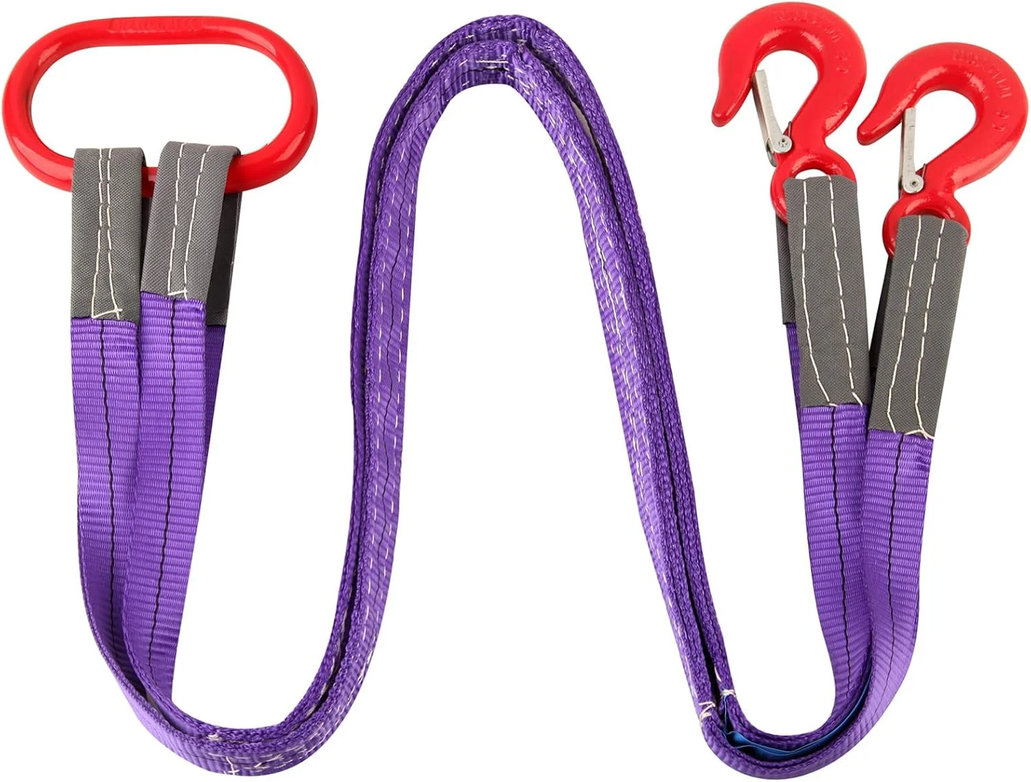 بند بالابر پلی استر 1.2 اینچ در 5 فوت – تسمه بالابر FAVORLOCKFUNEST با قلاب فولادی، پشتیبانی از 2000 کیلوگرم برای استفاده در خودرو، کشاورزی، ساخت و ساز و تجهیزات (1 عدد)