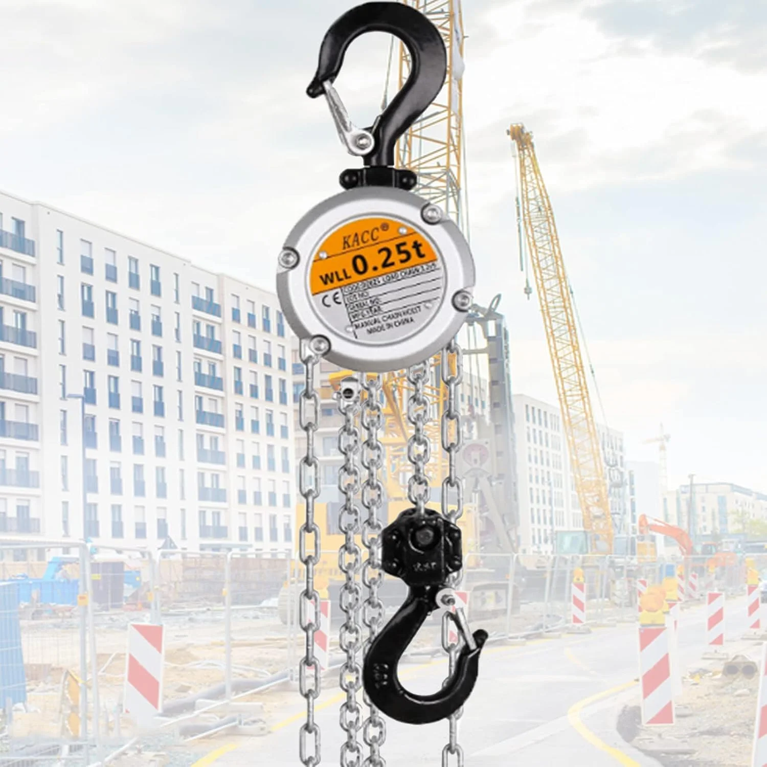 بالابر زنجیری کوچک، بالابر اهرمی بلوک زنجیری، بالابر دستی سبک تک زنجیری مینیاتوری 250 کیلوگرم 500 کیلوگرم 3 متری، مناسب برای کارگاه های ساختمانی، گاراژها، انبارها، اسکله ها، کارگاه ها، 250 کیلوگرم * 3 متر