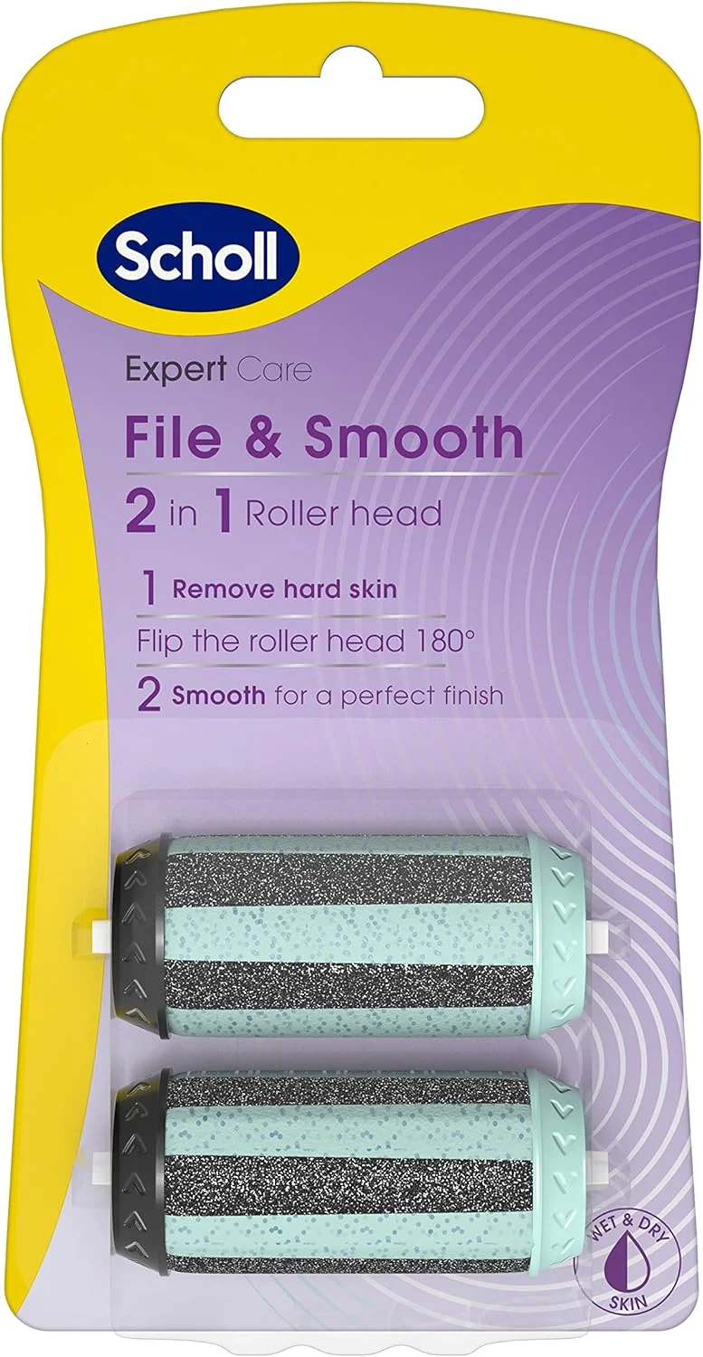 غلتک های یدکی سوهان پا و صاف کننده 2 در 1 Scholl Expert Care - سری های غلتکی جایگزین Scholl - هر بسته شامل 2 عدد غلتک یدکی غلتک های یدکی سوهان پا و صاف کننده 2 در 1 Scholl Expert Care - سری های غلتکی جایگزین Scholl - هر بسته شامل 2 عدد غلتک یدکی