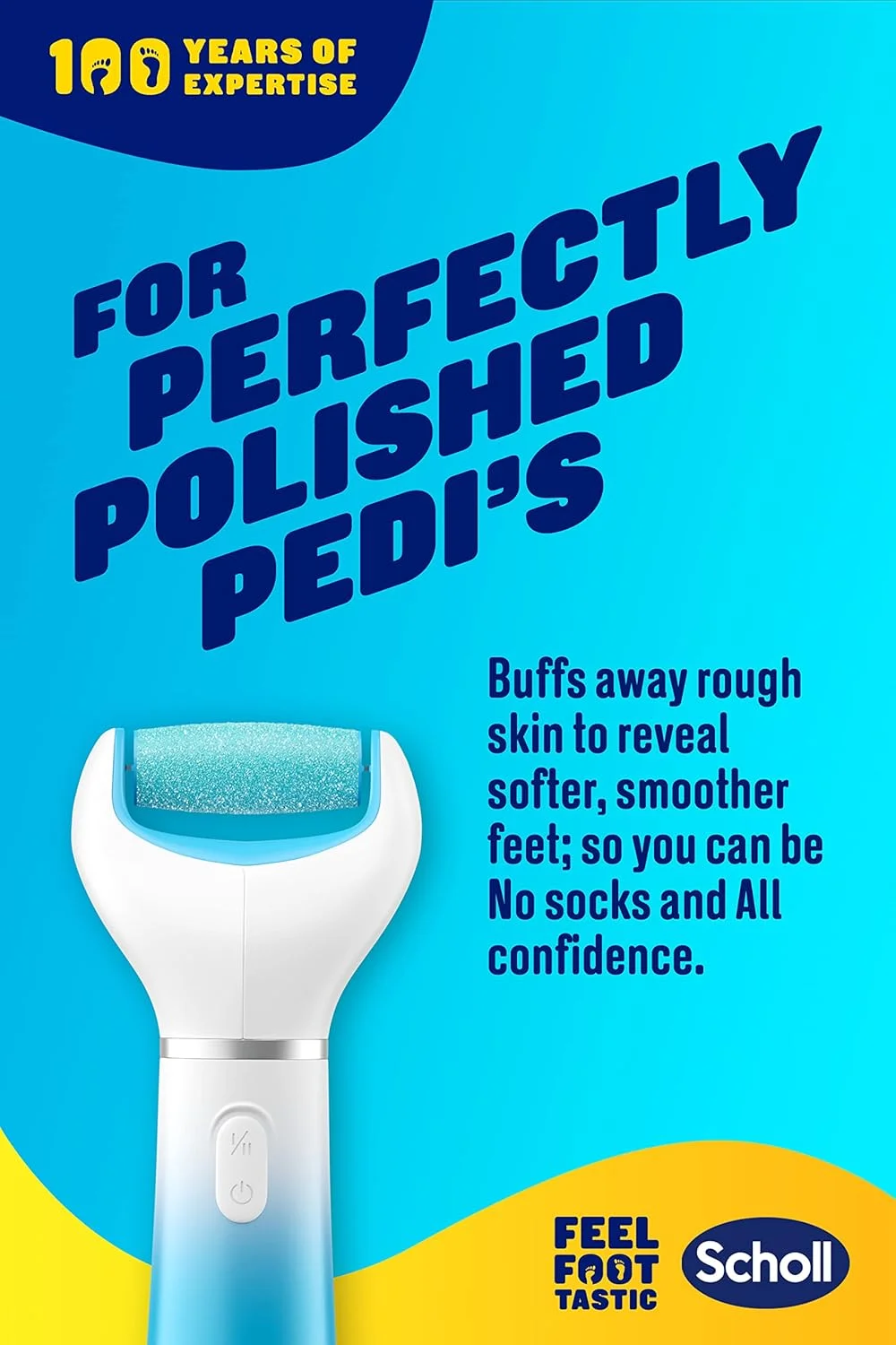 سوهان برقی پدیکور Scholl Velvet Smooth برای از بین بردن پوست سخت پا به همراه غلتک یدکی اضافی برای پاشنه ترک خورده سوهان برقی پدیکور Scholl Velvet Smooth برای از بین بردن پوست سخت پا به همراه غلتک یدکی اضافی برای پاشنه ترک خورده