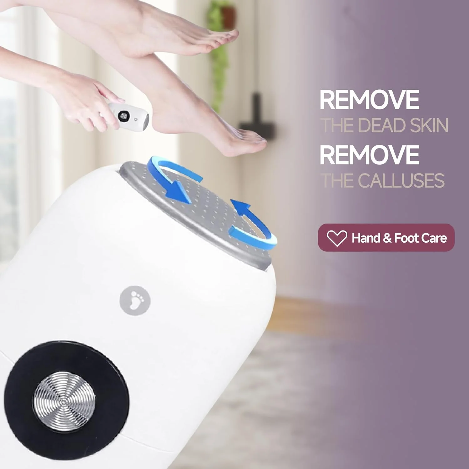 سوهان برقی پدیکور پا SPNOR با سری های استیل ضد زنگ، از بین برنده پینه برقی پا، سنگ پای برقی قابل حمل برای پاشنه های ترک خورده و پوست های مرده