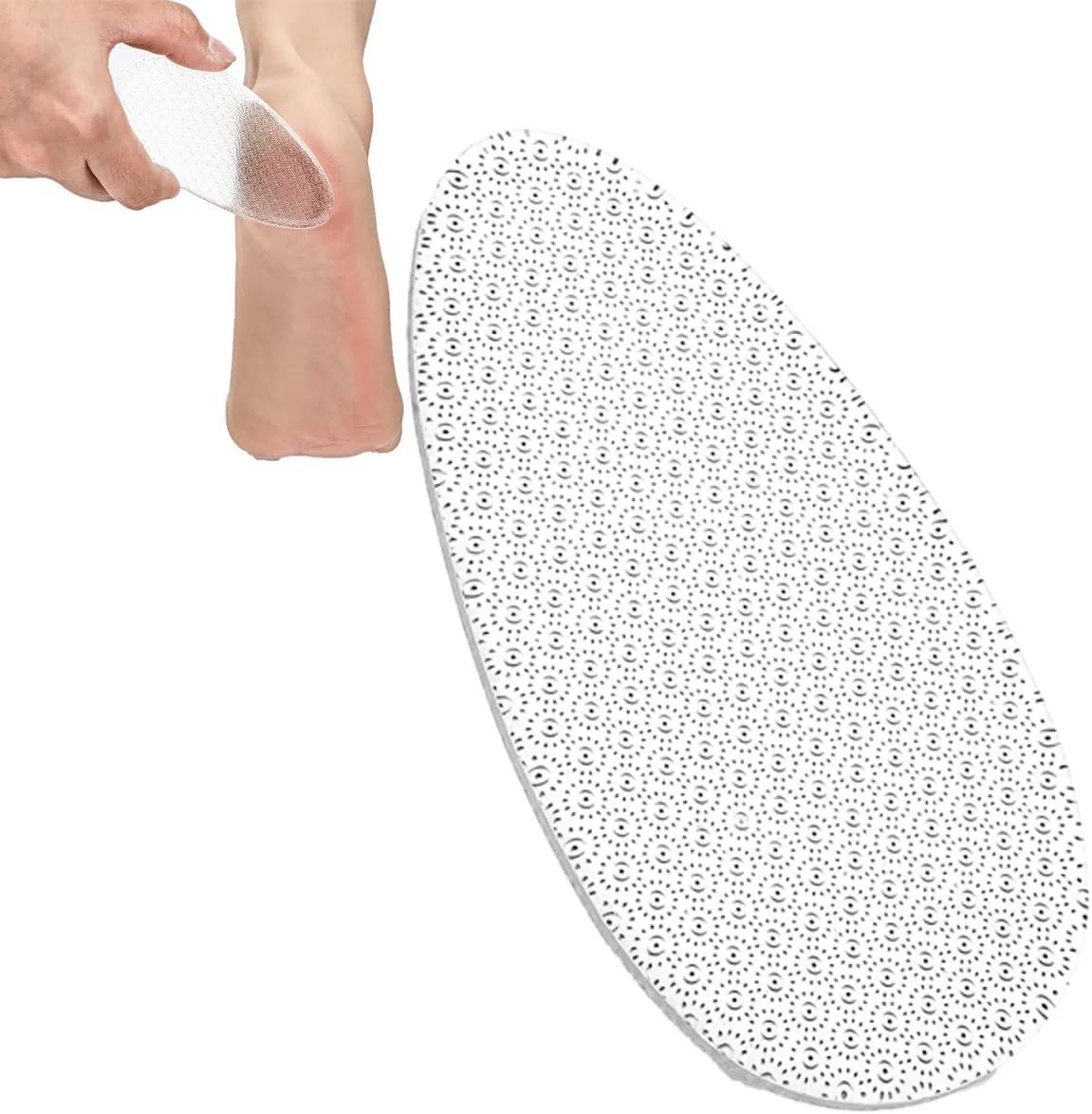 سوهان پای نانو گلس، اسکراپر شیشه ای از بین برنده پوست سخت پا، از بین برنده پینه پا، ابزار حرفه ای پدیکور سالن برای پاشنه های نرم و صاف (1 عدد شفاف)