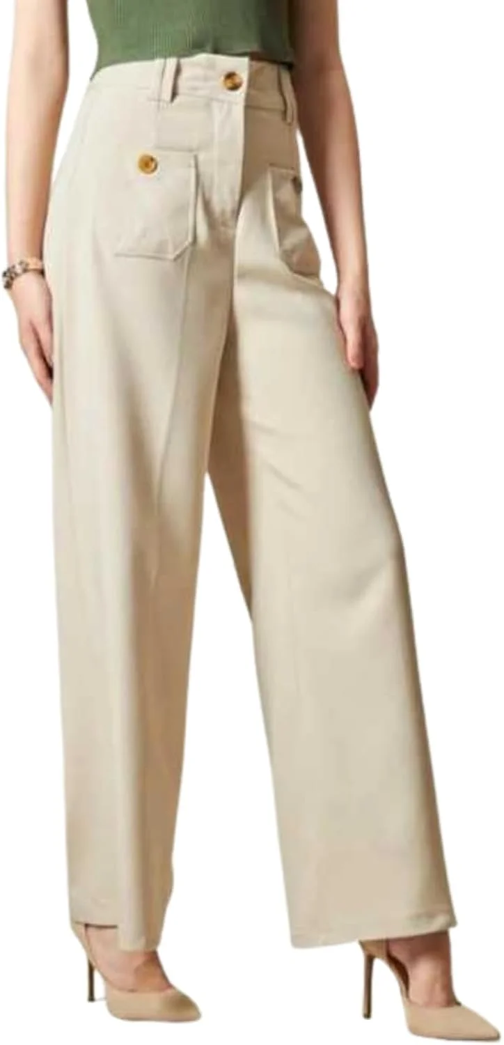 شلوار زنانه GRECIILOOKS کمر بلند | شلوار زنانه | شلوار زنانه | شلوار زنانه