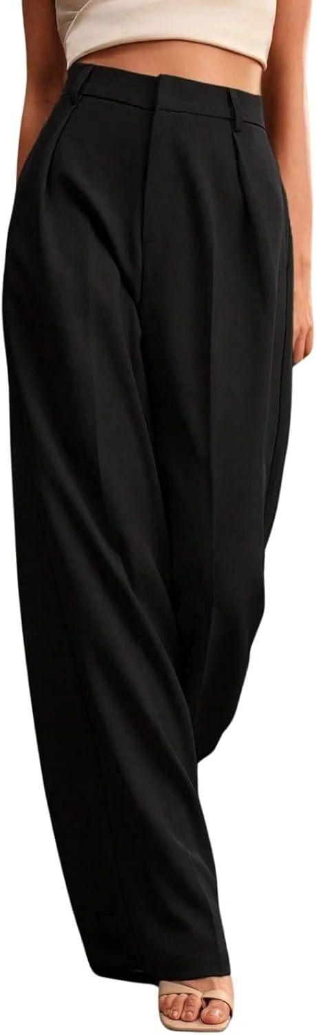 شلوار زنانه GRECIILOOKS کمر بلند | شلوار زنانه | شلوار زنانه | شلوار زنانه (in, Alpha, 2XL, Regular, مشکی)