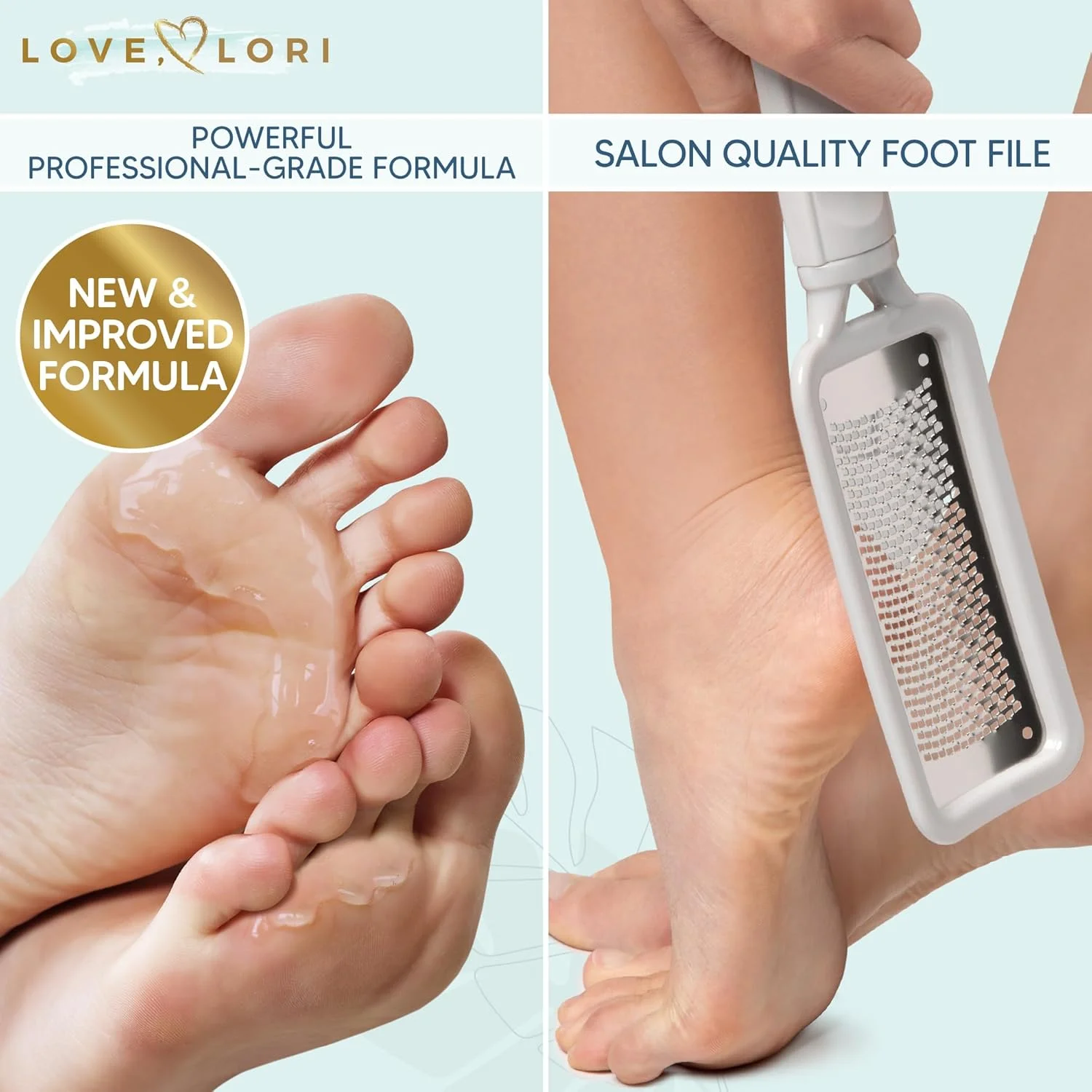 مجموعه اسکرابر حرفه ای پا LOVE, LORI برای از بین بردن پوست مرده - سوهان پا و ژل از بین برنده پینه پا، 177 میلی لیتر مجموعه اسکرابر حرفه ای پا LOVE, LORI برای از بین بردن پوست مرده - سوهان پا و ژل از بین برنده پینه پا، 177 میلی لیتر