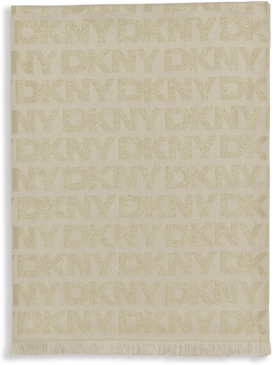 شال پشمی چهارخانه نرم زنانه DKNY