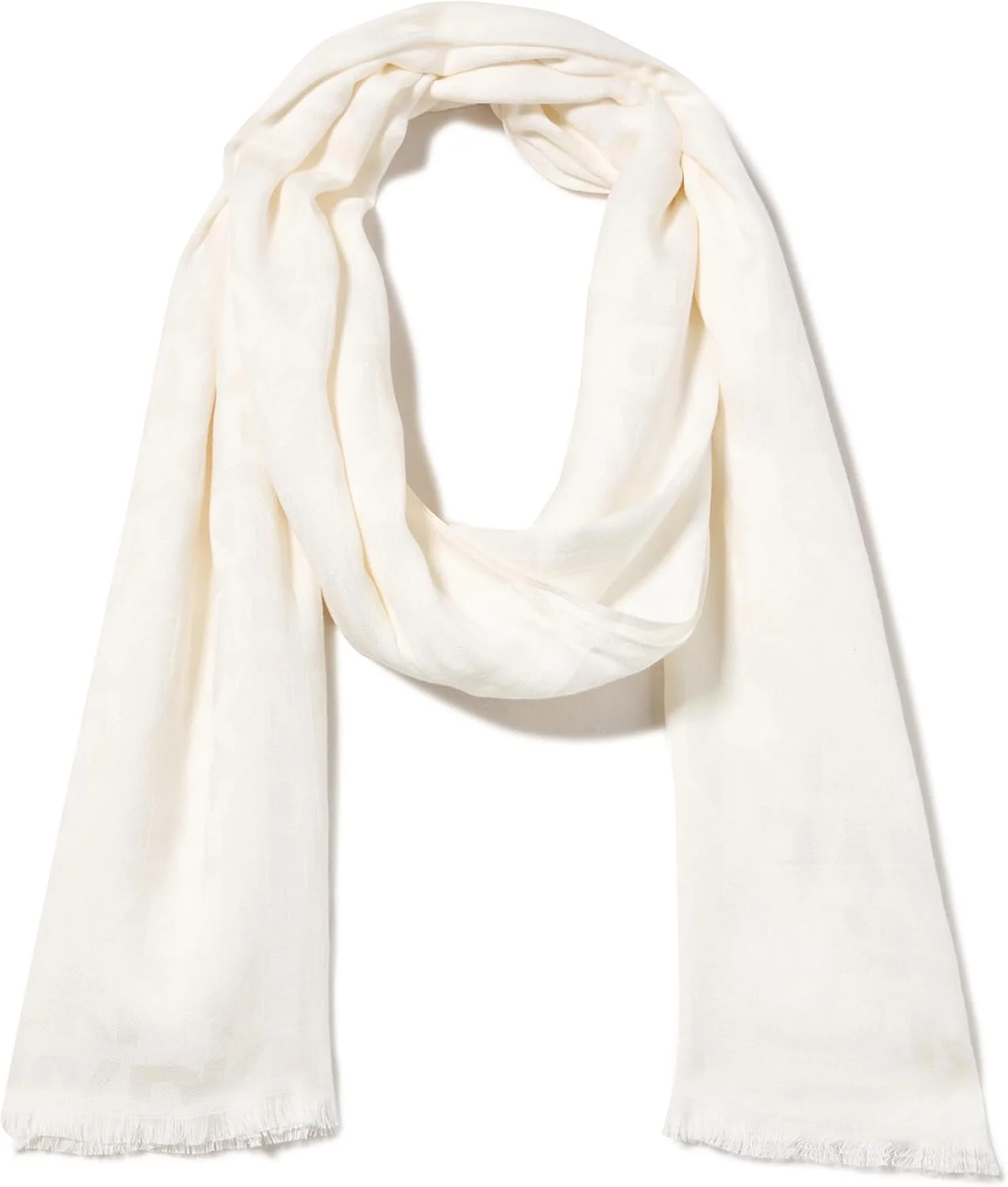 شال پشمی زنانه DKNY طرح چهارخانه пушистый