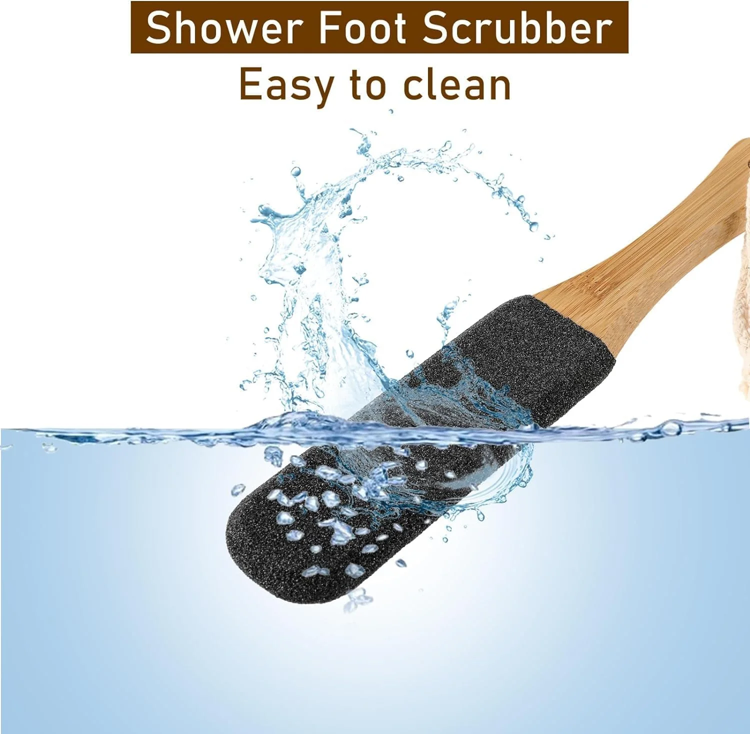 سوهان پای حرفه ای Lonimia، اسکرابر پا، سوهان پا برای پاها، دسته چوبی غیر لغزنده راحت ابزارهای تمیز کننده قوی قابل حمل، مناسب برای پاها، دست ها، آرنج ها و پاشنه ها سوهان پای حرفه ای Lonimia، اسکرابر پا، سوهان پا برای پاها، دسته چوبی غیر لغزنده راحت ابزارهای تمیز کننده قوی قابل حمل، مناسب برای پاها، دست ها، آرنج ها و پاشنه ها