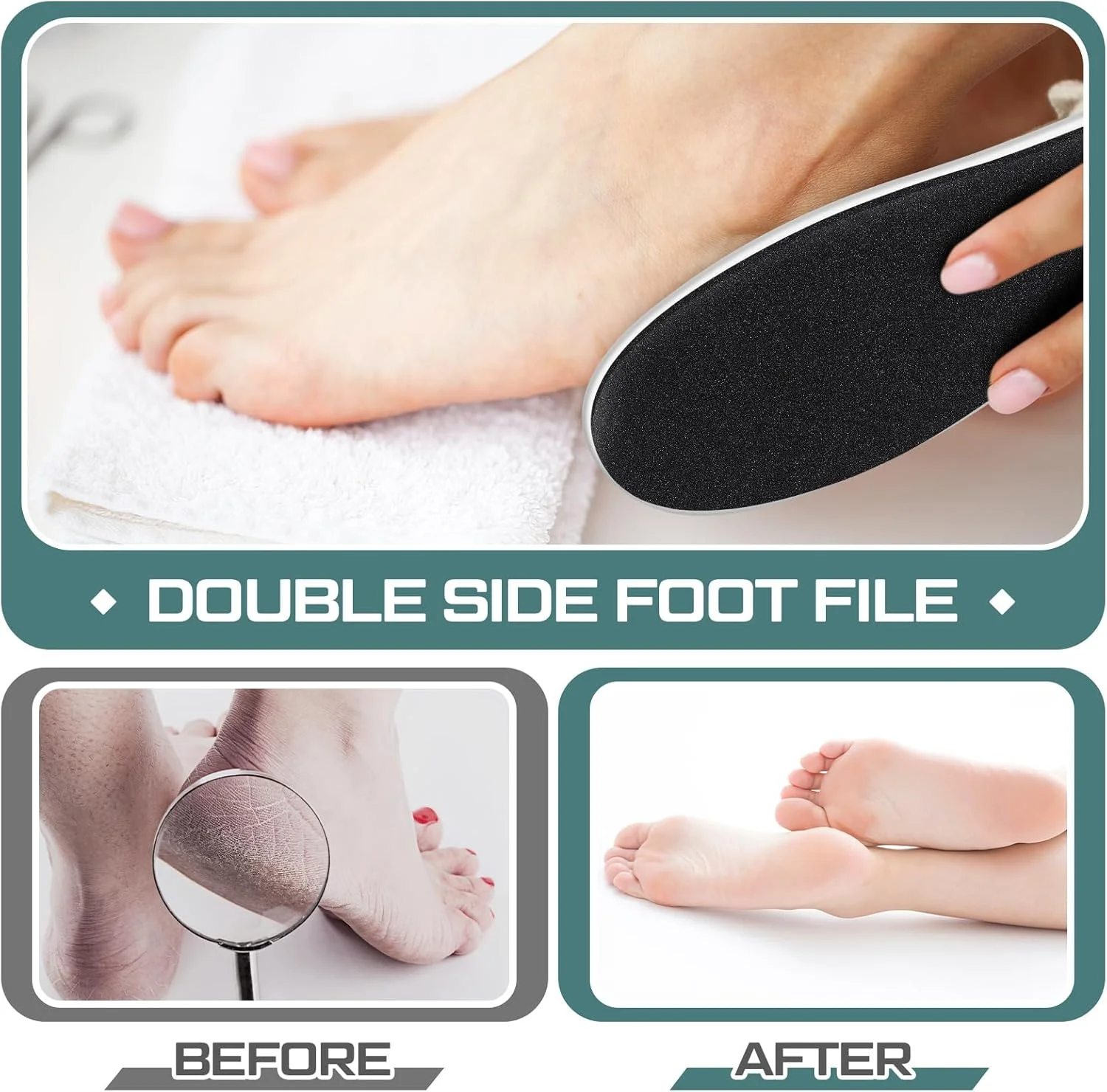 لوتی بسته 15 عددی سوهان پا، از بین برنده پینه پا، سمباده دو طرفه حرفه ای، ابزار پدیکور، اسکرابر پا، سوهان پا برای پوست مرده و پاشنه ترک خورده، مناسب زنان و مردان، مانیکور، اسپا، سفید لوتی بسته 15 عددی سوهان پا، از بین برنده پینه پا، سمباده دو طرفه حرفه ای، ابزار پدیکور، اسکرابر پا، سوهان پا برای پوست مرده و پاشنه ترک خورده، مناسب زنان و مردان، مانیکور، اسپا، سفید