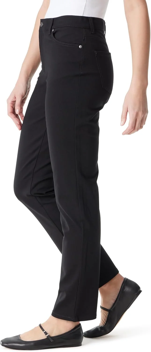 شلوار زنانه گلوریا وندربیلت مدل Amanda Ponte با فاق بلند، مشکی، سایز 14 کوتاه شلوار زنانه گلوریا وندربیلت مدل Amanda Ponte با فاق بلند، مشکی، سایز 14 کوتاه