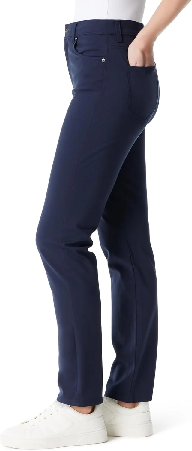 شلوار زنانه گلوریا وندربیلت مدل Amanda Ponte با فاق بلند، بافتنی، رنگ Midnight Affair، سایز 16 شلوار زنانه گلوریا وندربیلت مدل Amanda Ponte با فاق بلند، بافتنی، رنگ Midnight Affair، سایز 16