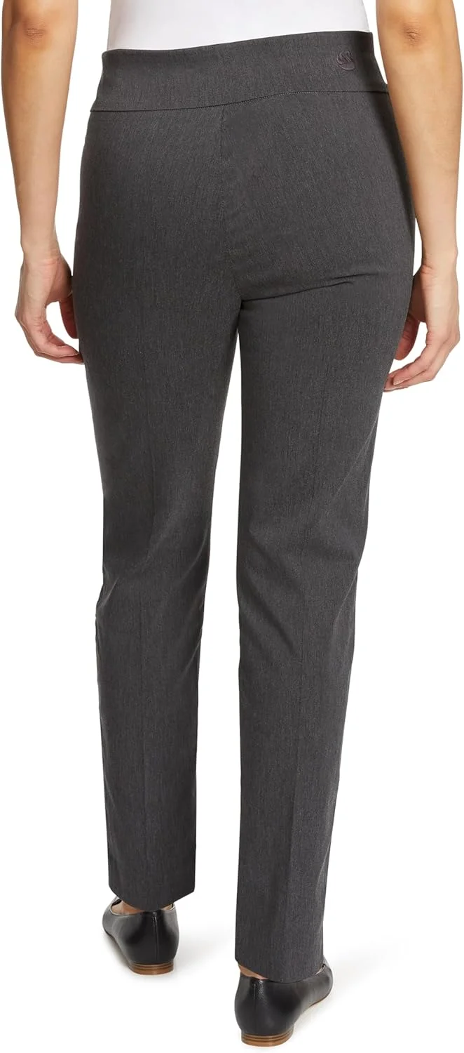 شلوار زنانه گلوریا وندربیلت، با فاق بلند و طراحی جمع کننده شکم، خاکستری طوسی، سایز 16 کوتاه شلوار زنانه گلوریا وندربیلت، با فاق بلند و طراحی جمع کننده شکم، خاکستری طوسی، سایز 16 کوتاه