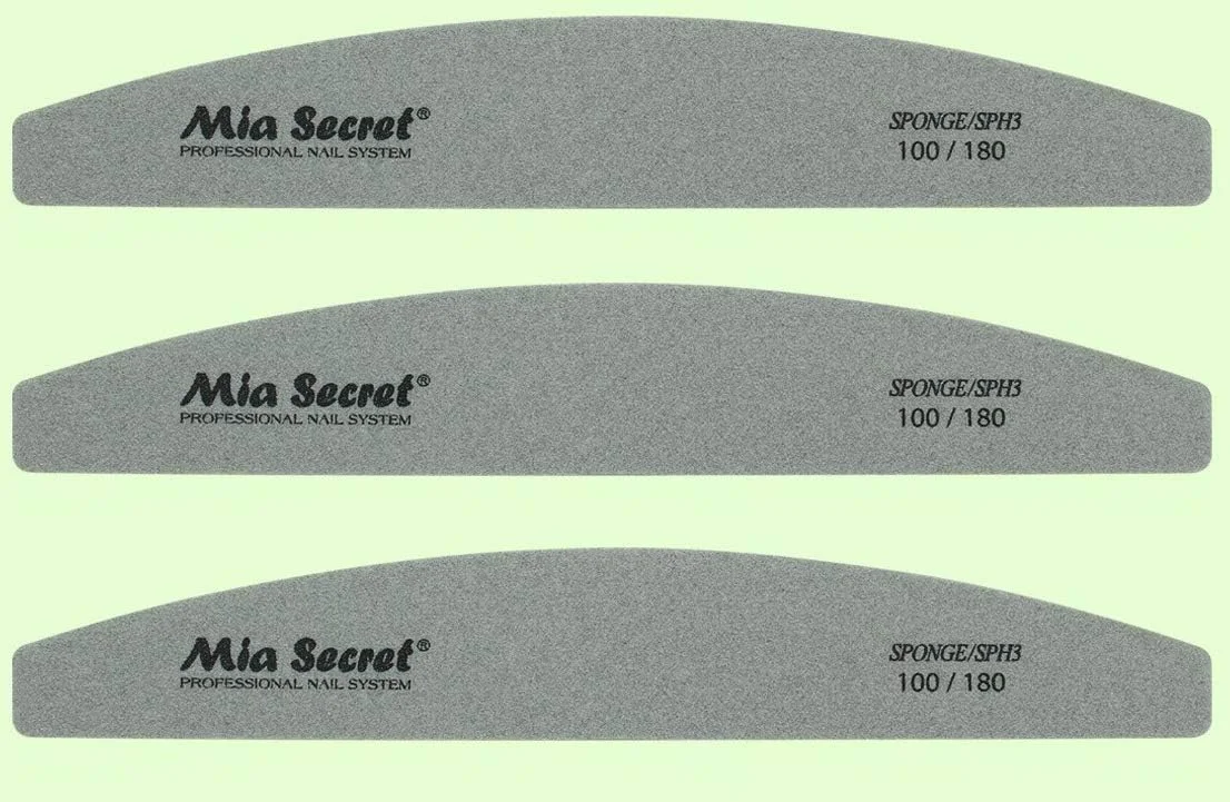 سوهان ناخن میا سکرت/زبرا اسپیدی 1180/180-100/100 اسفنجی 100/180 - انتخاب با شما (بسته 3 عددی 100/180)