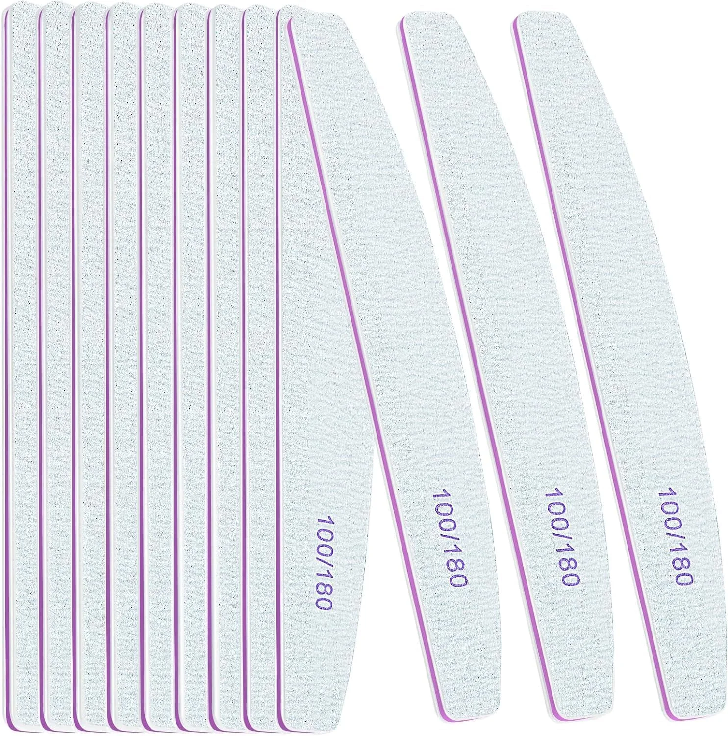 سوهان ناخن حرفه ای McMola، ۱۲ عدد، درجه زبری ۱۰۰/۱۸۰، سوهان بافر ناخن، سمباده دو طرفه، ابزار مانیکور برای خانه و سالن (سفید) سوهان ناخن حرفه ای McMola، ۱۲ عدد، درجه زبری ۱۰۰/۱۸۰، سوهان بافر ناخن، سمباده دو طرفه، ابزار مانیکور برای خانه و سالن (سفید)