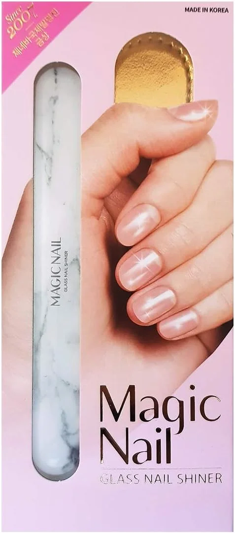 سوهان ناخن شیشه ای جادویی 4 در 1، سوهان ناخن، عقب زننده کوتیکول، بافر و پولیشر (سنگ مرمر سفید) سوهان ناخن شیشه ای جادویی 4 در 1، سوهان ناخن، عقب زننده کوتیکول، بافر و پولیشر (سنگ مرمر سفید)