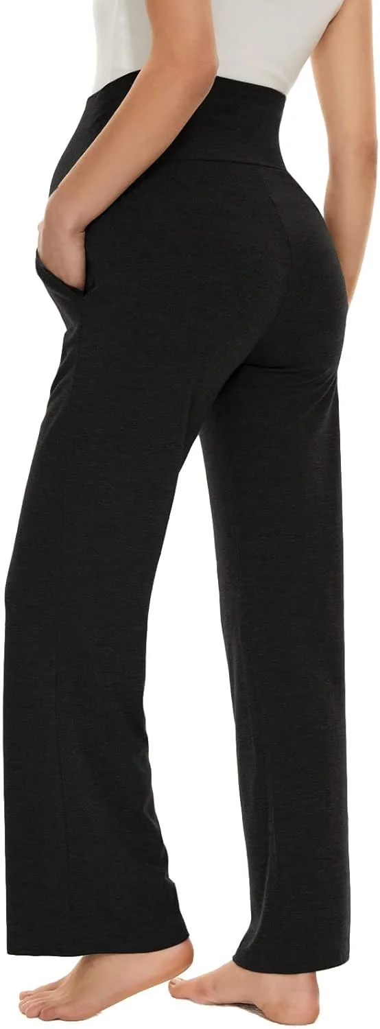 شلوار بارداری زنانه اکاووس، مدل پالازو گشاد/راست، راحت و چند منظوره، شلوار استرچ بارداری