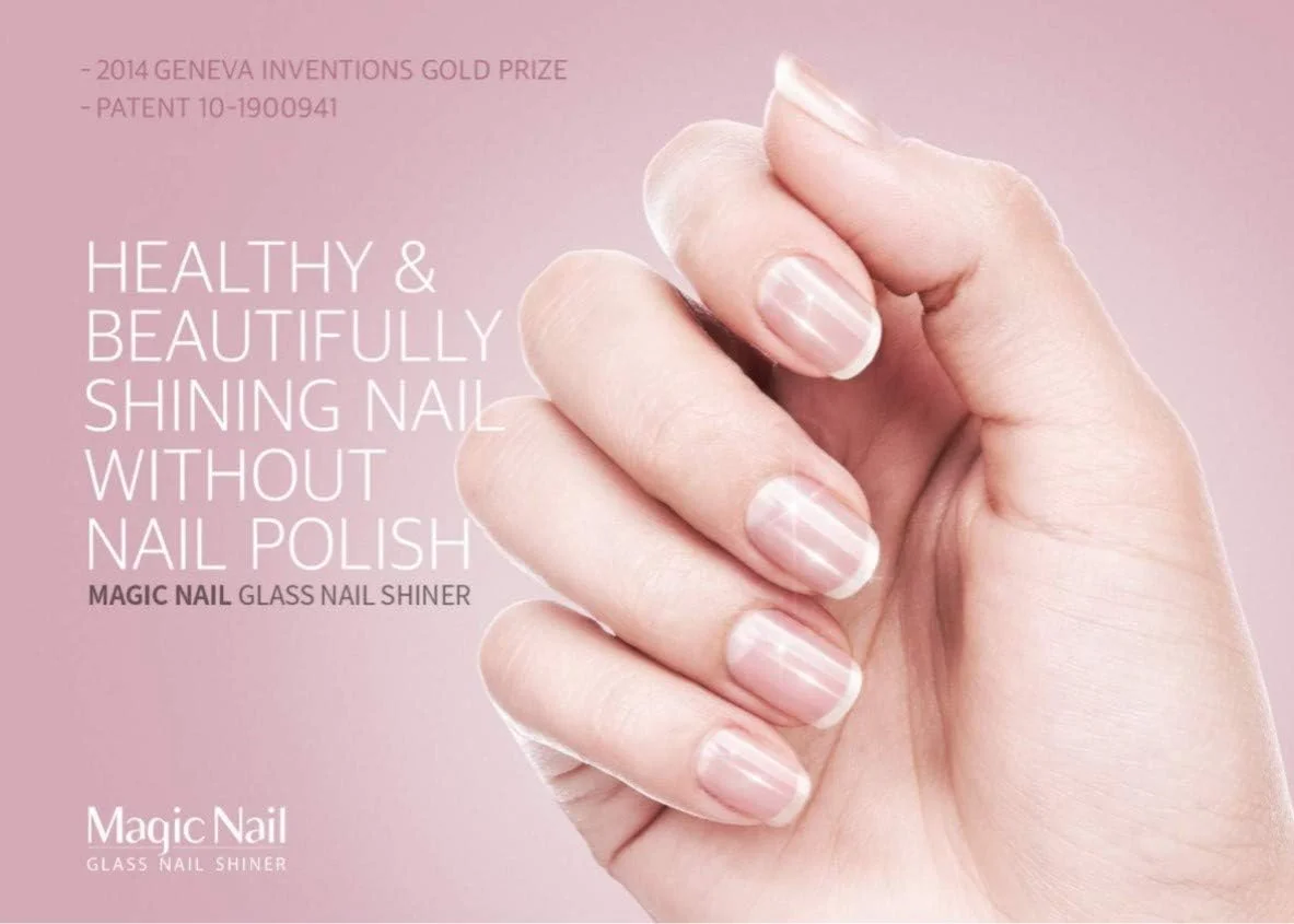 سوهان ناخن شیشه ای جادویی 4 در 1، سوهان ناخن، عقب زننده کوتیکول، بافر و پولیشر (سنگ مرمر سفید)