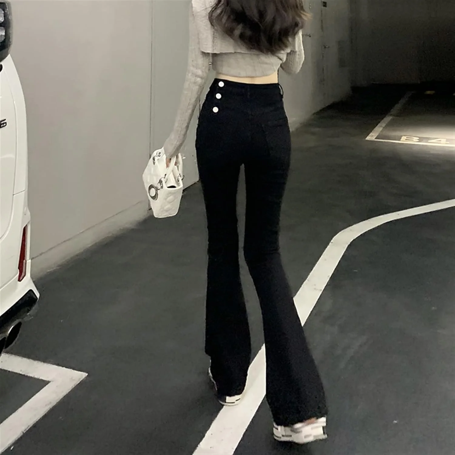 شلوار زنانه UGFVGYTG، شلوار جین راسته و جذب زنانه با کمر بلند، طرح وینتیج و کشی، مناسب استایل خیابانی، شلوار مام استایل، شلوار دمپا گشاد (Hortel,S) شلوار زنانه UGFVGYTG، شلوار جین راسته و جذب زنانه با کمر بلند، طرح وینتیج و کشی، مناسب استایل خیابانی، شلوار مام استایل، شلوار دمپا گشاد (Hortel,S)