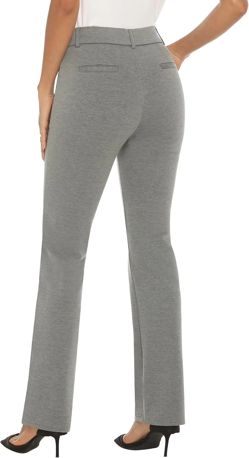 شلوار زنانه آی چوزی، مدل بوت کات، راحت و کشی، خاکستری، سایز 16