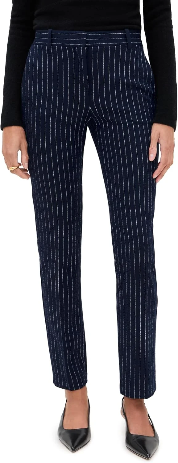 شلوار زنانه تئوری، مدل Slim Leg، سرمه ای چند رنگ، سایز 0