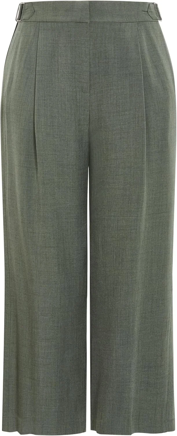 شلوار زنانه سایز بزرگ سیتی شیک - مدل آلانا، زیتونی، سایز 14 پلاس شلوار زنانه سایز بزرگ سیتی شیک - مدل آلانا، زیتونی، سایز 14 پلاس