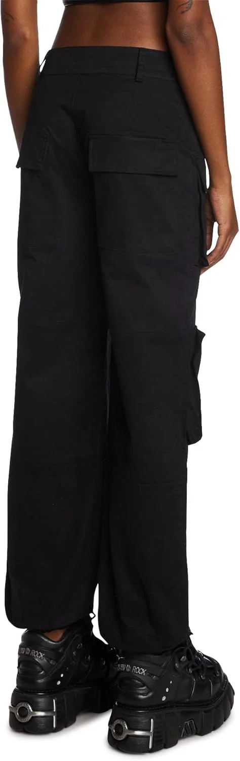 شلوار کارگو گت ریل Dolls Kill از Poster GRL - شلوار کاربردی فاق بلند و آزاد