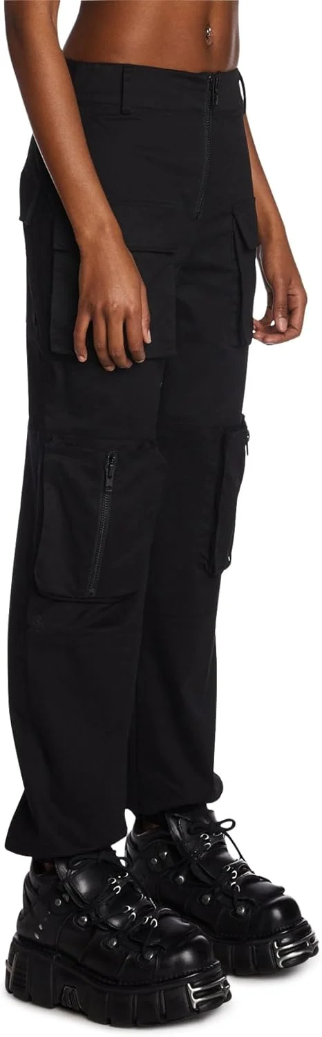 شلوار کارگو گت ریل Dolls Kill از Poster GRL - شلوار کاربردی فاق بلند و آزاد