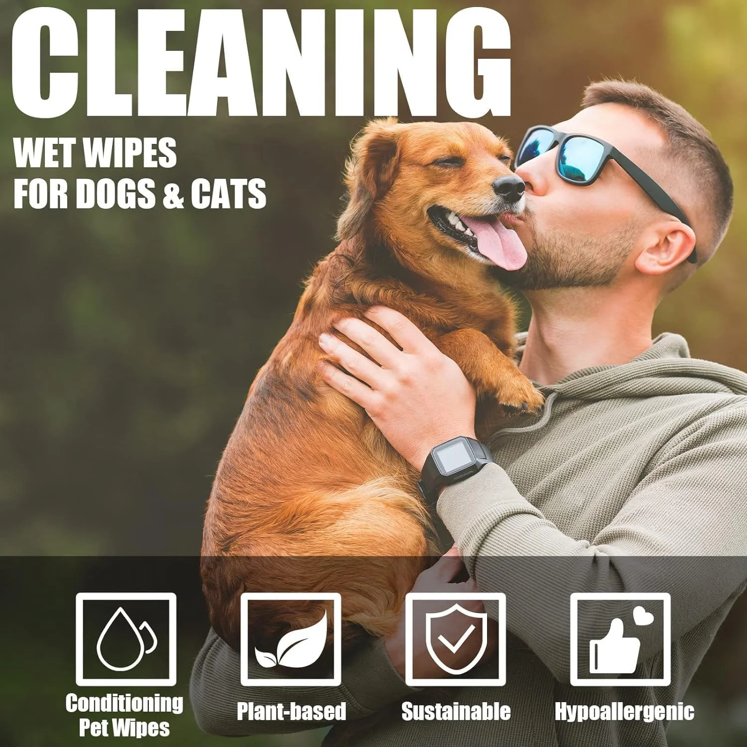 دستمال مرطوب سگ و گربه مومو بر، 200 عدد در 2 بسته، لوازم نظافت حیوانات خانگی برای پنجه، باسن، گوش، پوست، چشم، تمیز کردن بدن، حمام، از بین بردن لکه و بو، مناسب برای استفاده در خانه یا مسافرت (بدون عطر) دستمال مرطوب سگ و گربه مومو بر، 200 عدد در 2 بسته، لوازم نظافت حیوانات خانگی برای پنجه، باسن، گوش، پوست، چشم، تمیز کردن بدن، حمام، از بین بردن لکه و بو، مناسب برای استفاده در خانه یا مسافرت (بدون عطر)