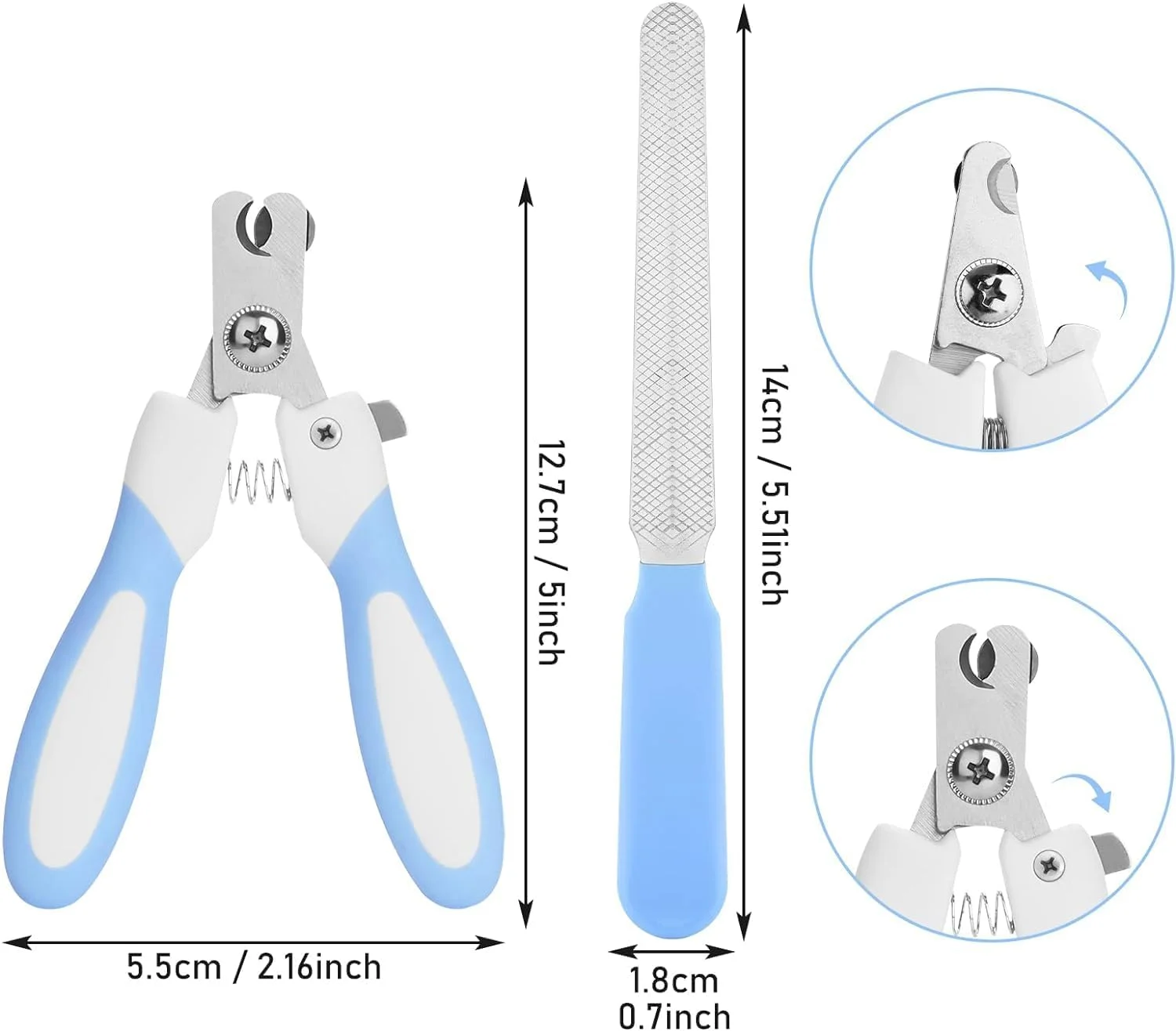 ناخن گیر سگ مامو بیر به همراه سوهان ناخن، ناخن گیر گربه استیل ضد زنگ، مناسب برای توله سگ ها و بچه گربه ها با قفل ایمنی و محافظ برای جلوگیری از کوتاه کردن بیش از حد (آبی) ناخن گیر سگ مامو بیر به همراه سوهان ناخن، ناخن گیر گربه استیل ضد زنگ، مناسب برای توله سگ ها و بچه گربه ها با قفل ایمنی و محافظ برای جلوگیری از کوتاه کردن بیش از حد (آبی)